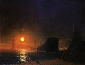 Claro De Luna En Feodosia — Iván Aivazovski