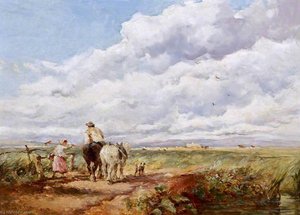Landscape With Haymakers — David Cox The Elder