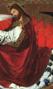 The Coronation Of The Virgin, Detail — Enguerrand Charonton