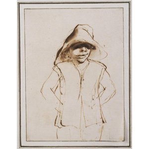 Boy In A Large Hat — Guercino