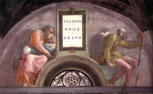 The Ancestors Of Christ: Boaz, Obed — Michelangelo Morlaiter