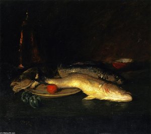Still Life: Fish — William Merritt Chase