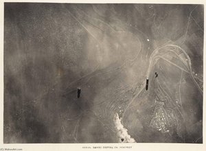 Aerial Bombs Dropping On Montmedy, World War I — Edward Steichen