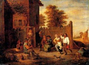 Merrymaking Outside An Inn — David Teniers The Younger