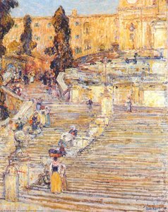 Die Spanische Treppe, Rom — Frederick Childe Hassam