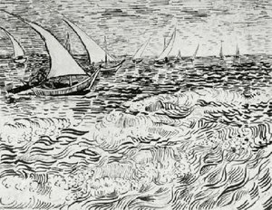 Una Barca Da Pesca In Mare — Vincent Willem Van Gogh