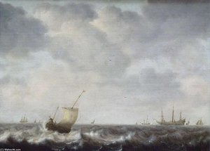 Turbulent Sea — Pieter The Elder Mulier