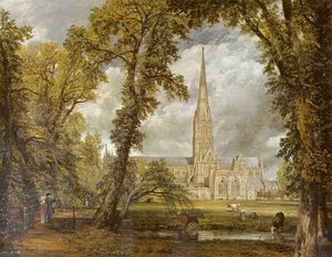 Vista Del Duomo Di Salisbury Dai Giardini Episcopali — John Constable
