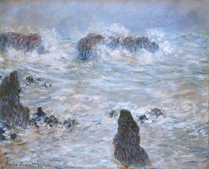 Bouře U Pobřeží Belle-île — Claude Monet