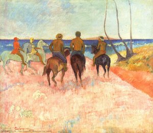 Riders On The Beach — Eugène Henri Paul Gauguin