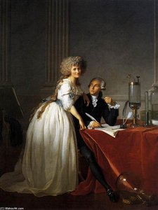 Portrait Of Antoine-laurent And Marie-anne Lavoisier — Jacques-louis David
