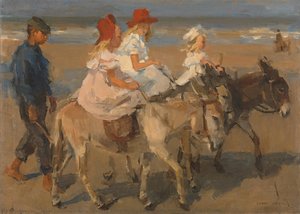 Donkey Rides On The Beach, Isaac Israels, C. 1890 - C. 1901 — Isaac Lazarus Israels