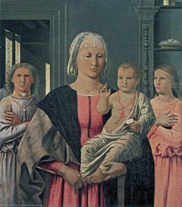 Madonna De Senigália Com O Menino E Dois Anjos — Piero Della Francesca