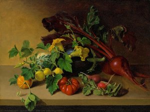 Still Life With Vegetables — James Peale