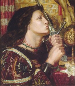 Joan Of Arc Kisses The Sword Of Liberazione — Dante Gabriel Rossetti
