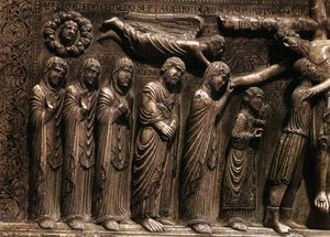 Deposition From The Cross (detail) — Benedetto Antelami