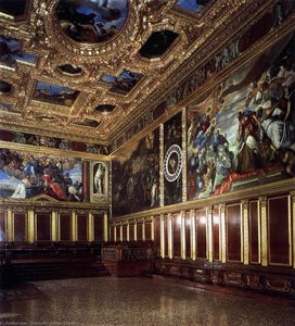 View Of The Sala Del Collegio — Jacopo Tintoretto