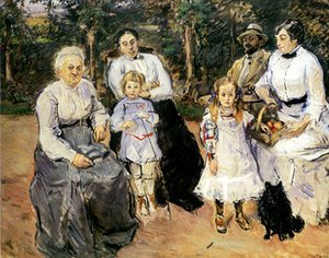 Slevogt Family In The Garden Of Godramstein — Max Slevogt
