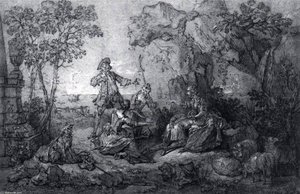 Hot Cockles (la Main Chaude) — Jean-baptiste Oudry