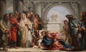 Le Christ Et La Femme Adultère — Giandomenico Tiepolo
