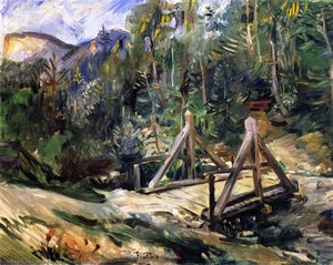 Týždenný Krajobraz S Mostom — Lovis Corinth