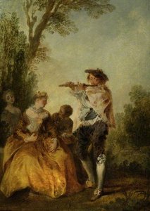 'with A Tender Little Song…' — Nicolas Lancret