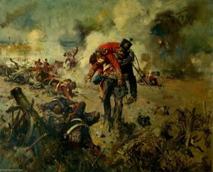 Lance Sergeant Philip Smith Winning The Leicestershire Regiment's First Victoria Cross For Bringing In Wounded Comrades At The Great Redan, Sevastopol, 18 June 1855 — Terence Tenison Cuneo