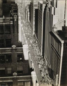 Seventh Avenue Looking North From 35th Street Manhattan — Berenice Abbott