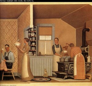 Dinner For Threshers — Grant Wood