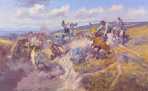 Ein Fester Dally Und Ein Loser Latigo — Charles Marion Russell