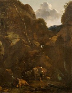 Landscape With Cattle — Nicolaes Pietersz Berchem
