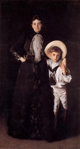 Mrs. Edward L. Davis E Suo Figlio Livingston — John Singer Sargent