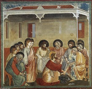 No. 30 Cenas Da Vida De Cristo: 14. A Lavagem Dos Pés — Giotto Di Bondone