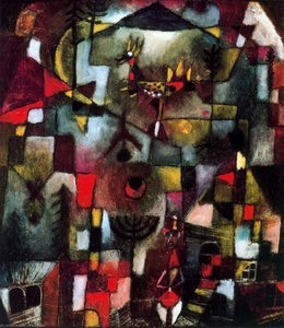 Immagine Con Il Corvo E Il Granadino — Paul Klee