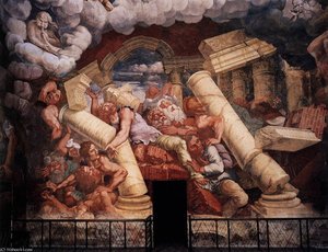 The Fall Of The Gigants From Mount Olympus — Giulio Romano
