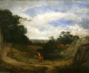 Landscape With Shepherd — David Cox The Elder