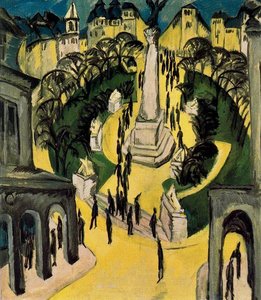 "belle-alliance Platz, Berlin" - Belė-aljansas Plazas, Berlynas — Ernstas Ludvigas Kiršianas