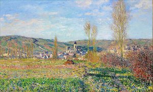 Vétheuil Naplementező Fény Alatt — Claude Monet