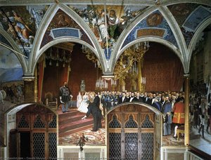 Presentation To Vittorio Emanuele Of The Roman Plebiscite — Cesare Maccari