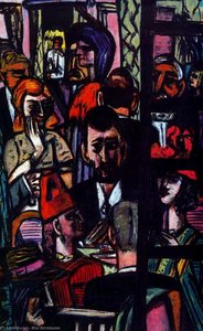 Hotel Lobby — Max Beckmann