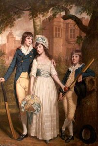 William, Mary Ann, And John De La Pole As Children (sir William Templer Pole, 1782–1847, 7th Bt, Mary Ann Pole, B.1783, And John George Pole, 1787–1803) — Thomas Beach