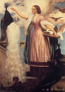 A Girl Feeding Peacocks — Sir Frederic Lord Leighton