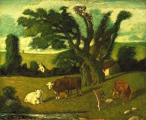 Pastoral Study, (painting) — Albert Pinkham Ryder
