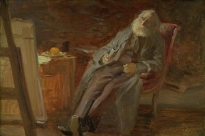 The Painter Vilhelm Kyhn Smoking His Pipe — Anna Kirstine Ancher