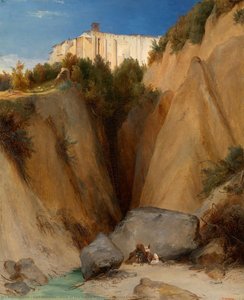 View Of The Santa Scolastica Monastery Near Subiaco — Carl Blechen