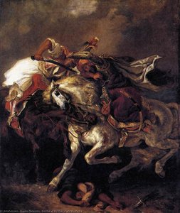 Combat Du Giaour Et Du Pacha — Eugène Delacroix