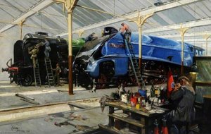 Giants Refreshed Pacifics In The Doncaster Locomotive Works — Terence Tenison Cuneo