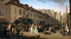 The Arrival Of A Stage-coach In The Courtyard Of The Messageries — Louis Léopold Boilly
