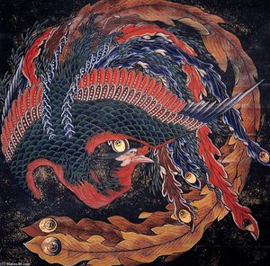 Phoenix — Katsushika Hokusai