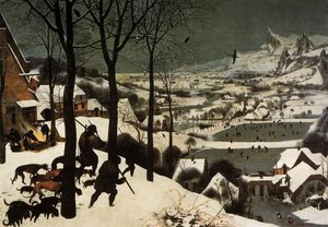 Jägarna I Snön — Pieter Bruegel Den Äldre